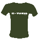 T-Shirt Schriftzug, oliv